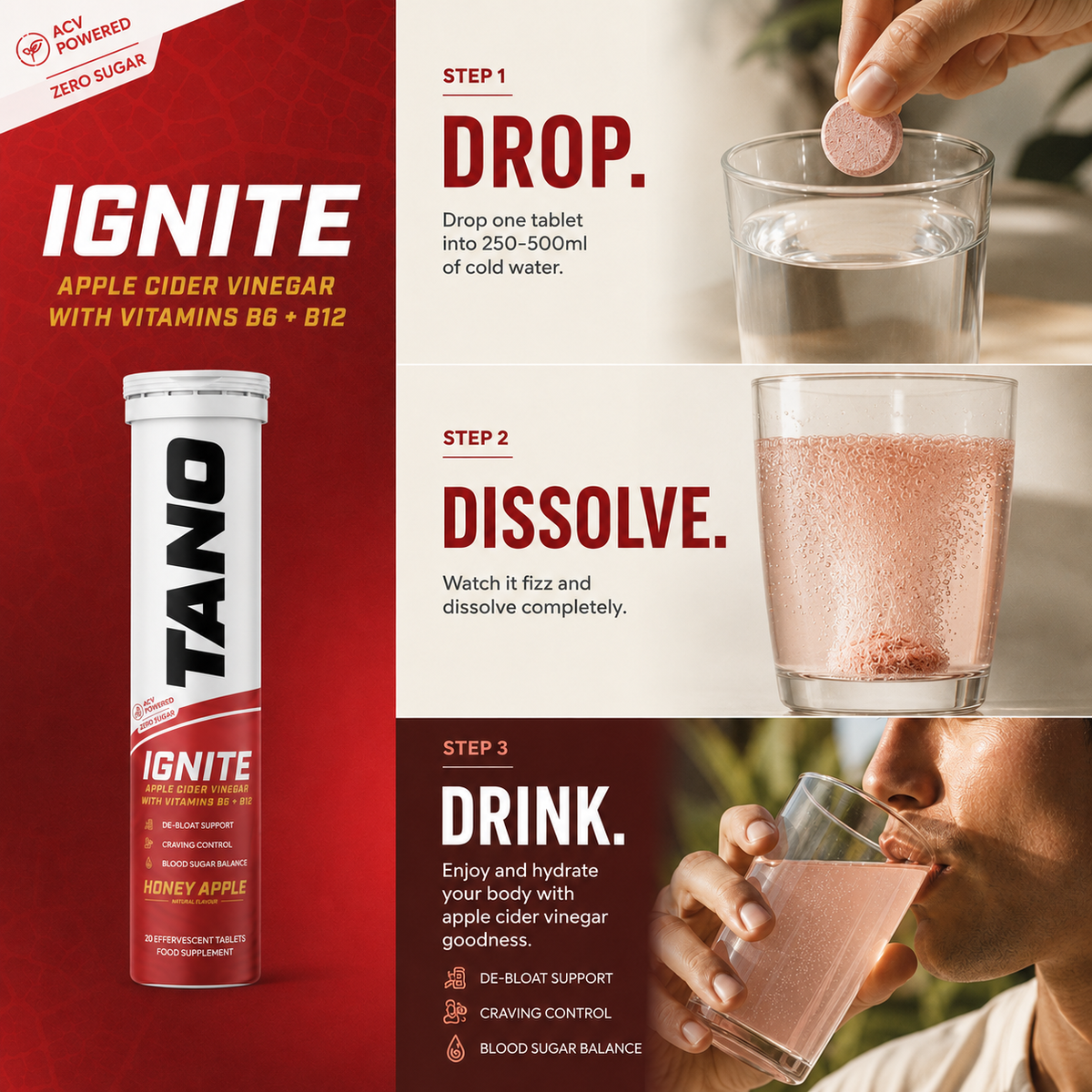 IGNITE — Apple Cider Vinegar with Vitamins B6 + B12